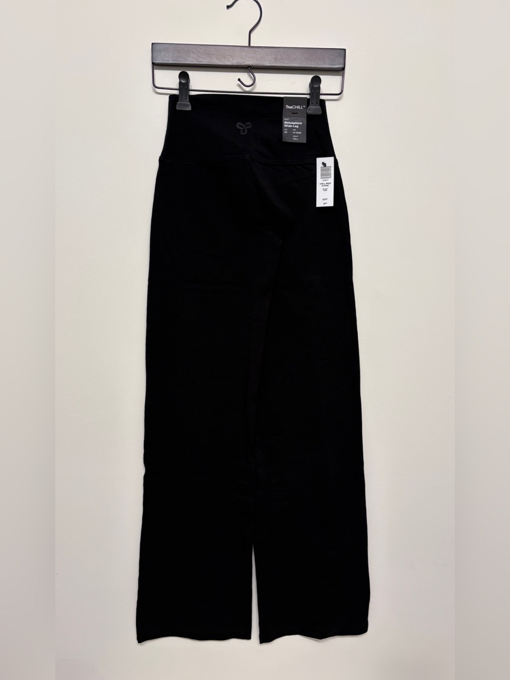 Aritzia TNA black atmosphere wide highrise leggings sz xs xsmall new